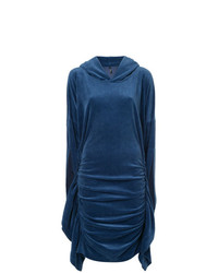 Paula Knorr Ruched Hooded Dress