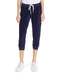 The Great The Velour Crop Sweatpants