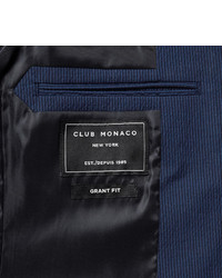 Club Monaco Blue Grant Slim Fit Cotton Seersucker Blazer