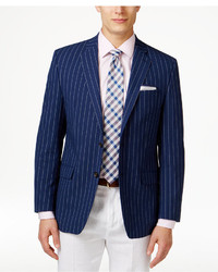 Hackett Slim Fit Striped Linen And Wool Blend Blazer | Where to buy