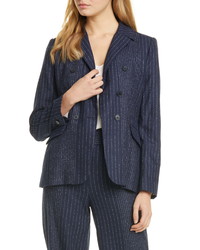 Tailored by Rebecca Taylor Mixed Pinstripe Suit Jacket