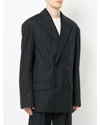 Juun.J Oversized Striped Jacket