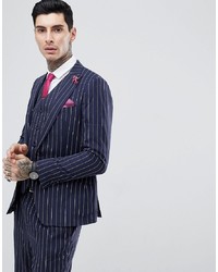 Gianni Feraud Skinny Fit Pinstripe Suit Jacket