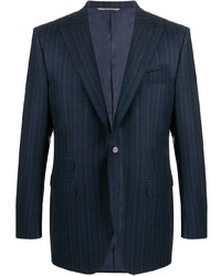 Canali Striped Fitted Blazer