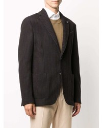 Lardini Striped Knitted Blazer