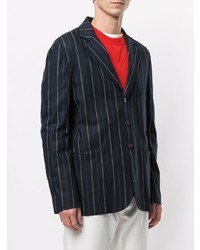 Kent & Curwen Striped Multi Pocket Blazer Jacket