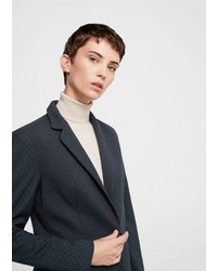 Mango Striped Suit Blazer