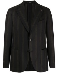 Lardini Vertical Stripe Knitted Blazer