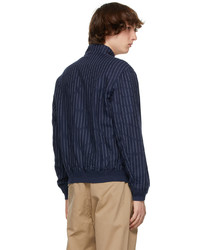 Polo Ralph Lauren Navy Linen Striped Jacket