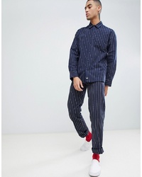 Dickies 873 Striped Work Pant Chino In Navy