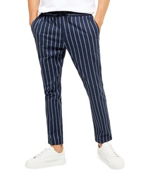 Topman Stripe Stretch Skinny Trousers