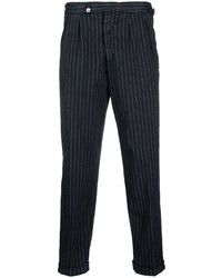 Myths Striped Belted Waist Chino Trousers