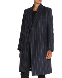 Stella McCartney Jacky Pinstripe Wool Blend Coat