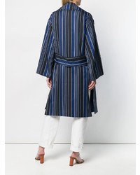 Erika Cavallini Oversized Striped Coat