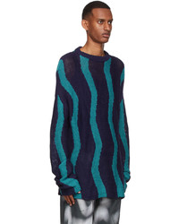 Serapis Navy Cotton Sweater