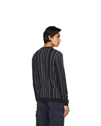 Giorgio Armani Navy Virgin Wool Sweater