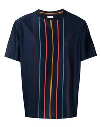 Paul Smith Artist Stripe Print Cotton T Shirt