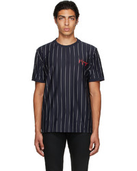 Hugo Navy Damericano Stripe T Shirt