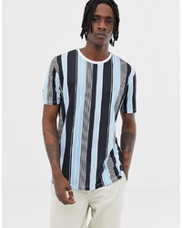 ASOS DESIGN Relaxed Vertical Stripe T Shirt