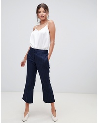 Millie Mackintosh Pinstripe Crop Flare Co Ord Trousers
