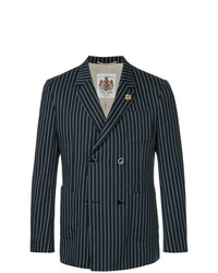 Education From Youngmachines Double Breasted Pinstripe Blazer