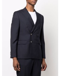 Officine Generale Pinstriped Double Breasted Blazer