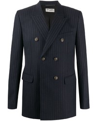 Saint Laurent Pinstriped Double Breasted Blazer