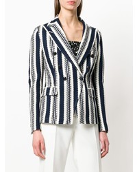 Tagliatore Striped Knitted Blazer