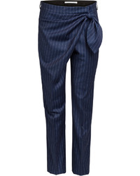 J.W.Anderson Jw Anderson Pinstriped Wool Pants With Knot Detail