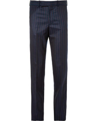 Alexander McQueen Navy Slim Fit Wool And Cashmere Blend Suit Trousers