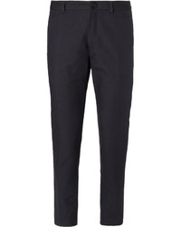 Dries Van Noten Slim Fit Pinstriped Cotton And Linen Blend Suit Trousers