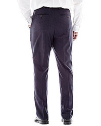 jcpenney Stafford Executive Super 130 Navy Pinstripe Flat Front Suit Pants  Big Tall, $39 | jcpenney | Lookastic