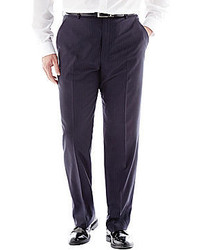 jcpenney Stafford Executive Super 130 Navy Pinstripe Flat Front Suit Pants Big Tall