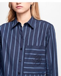 Brooks Brothers Striped Cotton Dobby Tunic