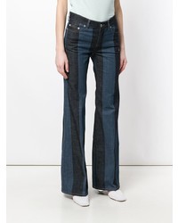 Sonia Rykiel Flared Patchwork Jeans