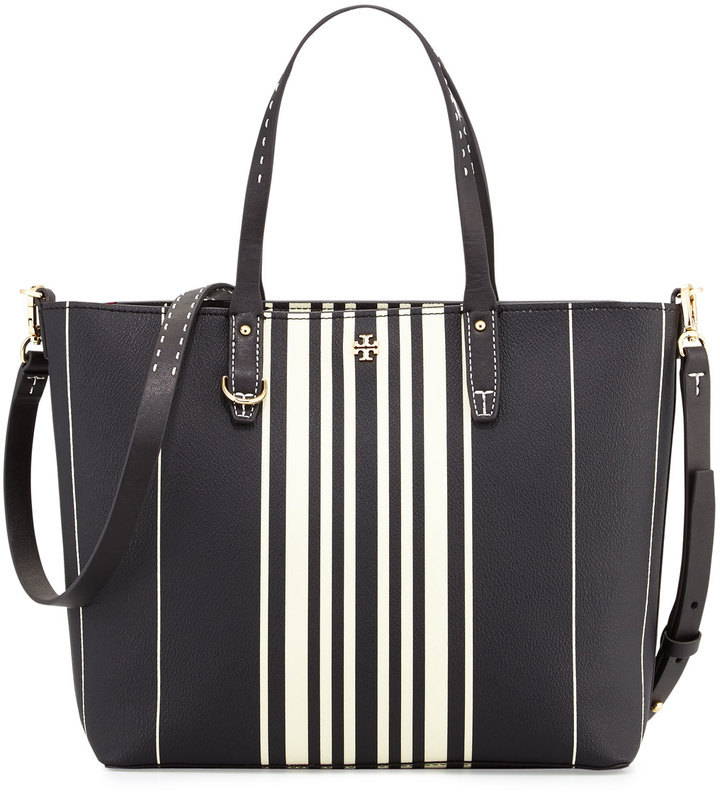 Tory Burch Kerrington Small Striped Tote Bag, $250 | Neiman Marcus |  Lookastic