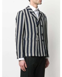 Giorgio Armani Striped Double Breasted Blazer