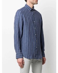 Finamore 1925 Napoli Striped Linen Shirt