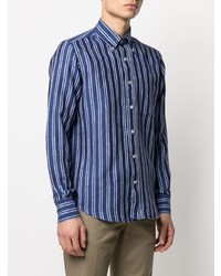 Canali Striped Linen Shirt