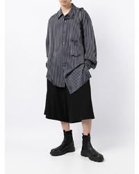 Yohji Yamamoto Asymmetric Striped Shirt