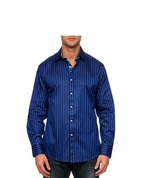 Robert Graham Balik Long Sleeve Shirt Navy