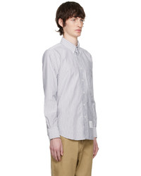 Thom Browne Blue Striped Shirt