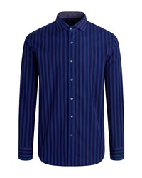 Bugatchi Classic Fit Stripe Button Up Shirt