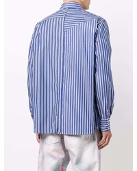 Sacai Panelled Striped Shirt