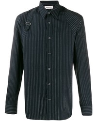 Alexander McQueen Pinstriped Shirt With Harness Detail