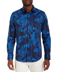 Robert Graham Rock The Boat Button Up Shirt In Navy At Nordstrom