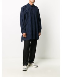 Issey Miyake Men Vertical Striped Oversized Shirt