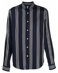 Sandro Paris Winter Flow Striped Long Sleeve Shirt