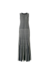 N.Peal Cashmere Contrast Stripe Maxi Dress