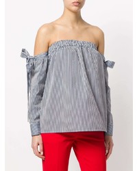 Miahatami Striped Off Shoulder Blouse